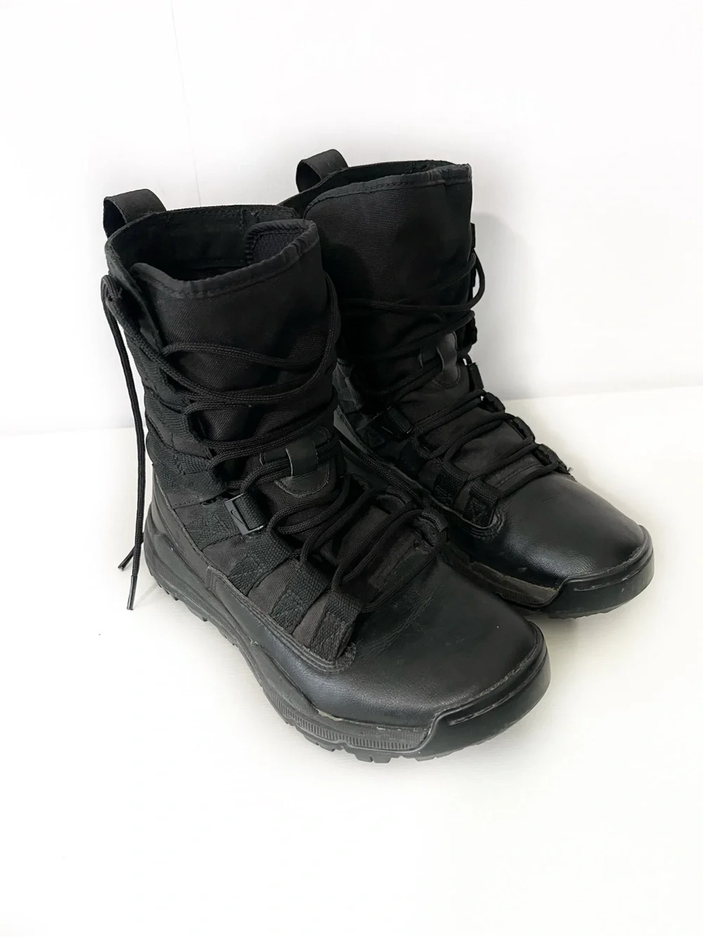 Nike Kids Black High-Top Lace Tactical Boots